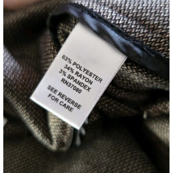 Cato Womens Dress Casual Pants Slacks Wide Leg Light Brown Size 14W Adjust Waist - Picture 12 of 16